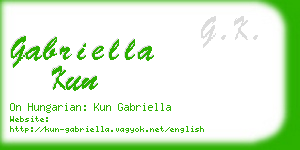 gabriella kun business card